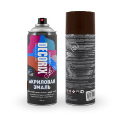 Эмаль-аэрозоль коричневый 520 мл DECORIX (A39) *1/12