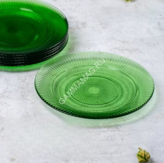 Тарелка стекло Luminarc "Louise Chartreuse" мелк. d19см Зеленый O0488 *24