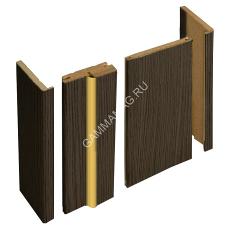 Брус доборный МДФ телескопический Лиственница ГРЕЙ 150*2070мм BROZEX-WOOD *5