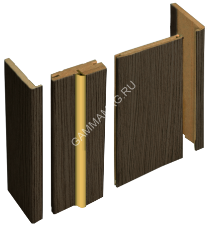 Брус доборный МДФ телескопический Лиственница ГРЕЙ 150*2070мм BROZEX-WOOD *5