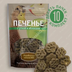 Деревенские лакомства 0,1кг печенье с уткой и яблоками (72504024)
