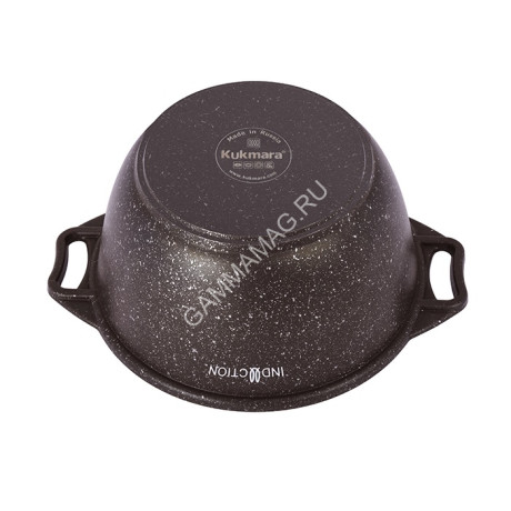 Кастрюля алюм. литая а/приг. Kukmara "Marble Induction" Мрам.коф. 2,0л Ст.кр. кмки22а *1/3
