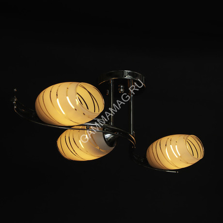 Люстра N0432/3 CH 3*40W E27, 220V VERNER LIGHTING *1