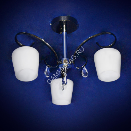 Люстра R0147/3 BCH 3*40W E27, 220V ( h360; d470) VERNER LIGHTING *1
