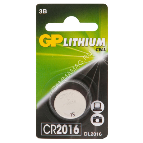 Элемент питания CR2016 GP 3V *1/10/600