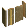 Брус доборный МДФ телескопический Лиственница КАКАО 100*2070мм BROZEX-WOOD *5