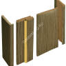 Брус доборный МДФ телескопический Лиственница КАКАО 100*2070мм BROZEX-WOOD *5