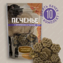 Деревенские лакомства 0,1кг печенье с ягненком и тыквой (72504055)