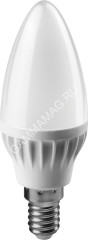 Лампа светодиодная 6W Е14 свеча 2,7К теплый матовая C37 ОНЛАЙТ 71628 *10/100