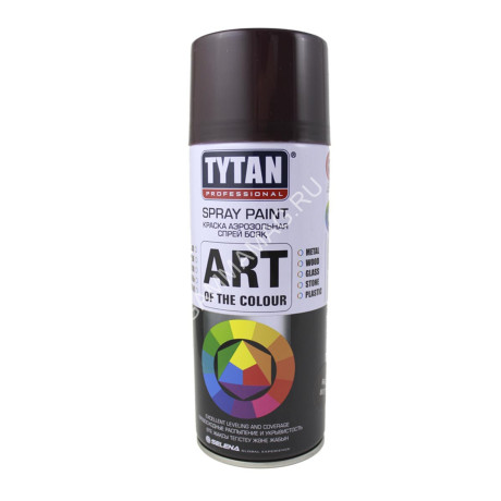 Эмаль-аэрозоль коричневый 520/400 мл TYTAN Professional (RAL8017) *1/12