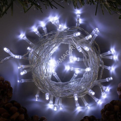 Гирлянда Нить 5м 50LED белый 8 режимов прозрачная нить 220V IP20 3556756 *1/120