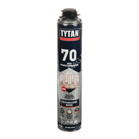 Пена монтажная профес. 1000мл/997гр летняя "TYTAN 70 " 62992/15577 выход до 70 л *1/12/504