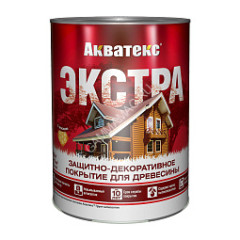 Защитно-декоративное покрытие для древесины алкидное каштан 0,8 л Акватекс-ЭКСТРА *1/6/576