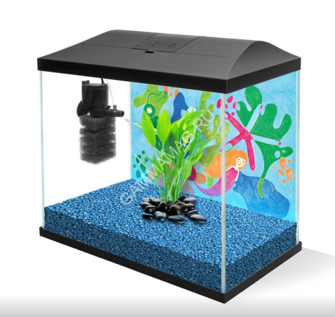 Аквариум (Aqua El) Leddy Mini 35 19л черный прямой