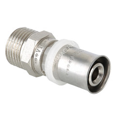 Муфта переходная 16х3/4"(_20) пресс/папа VALTEC 201 *10