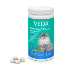 VEDA Фитомины ФОРТЕ для кошек вывода шерсти, 200табл.
