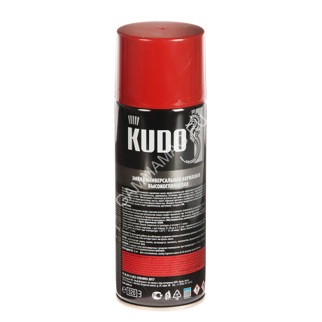 Эмаль-аэрозоль красно-коричневый 520/270 мл RAL 8012 KUDO *1/12