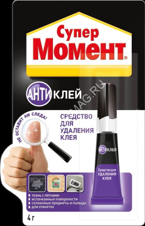 Клей 4г супер Момент Антиклей (шоу-бокс) 3002488 *1/40