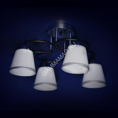 Люстра А2307/4 BK+CH 4*40Вт Е27 (h=280; d=480) S=20м2 VERNER LIGHTING *1
