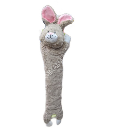 Игрушка (Nunbell) Заяц, мягкая шуршащая, 3 пищалки для собак l=76см