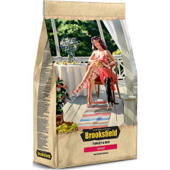 Brooksfield Adult Cat Indoor Turkey 0,4кг индейка/рис сухой для кошек живущих в помещении (354608) NEW