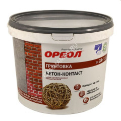 Грунтовка акриловая для внутренних и наружных работ БЕТОН-КОНТАКТ 3 кг Ореол *1/4/144