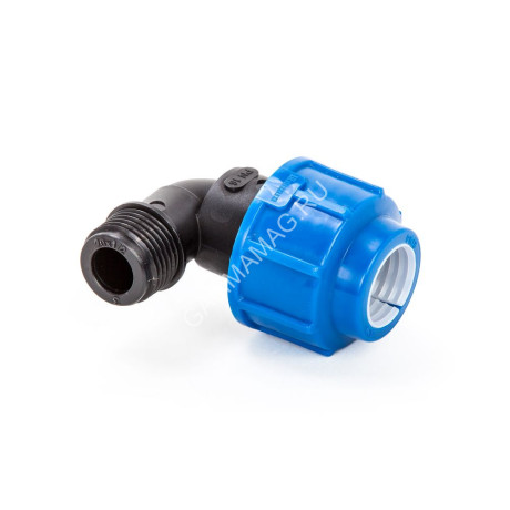 Угольник ПНД компрессия _ 25х3/4" наруж. резьба *1/40