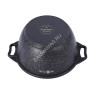 Кастрюля алюм. литая а/приг. Kukmara "Marble Induction" Мрам.темн. 2,0л Ст.кр. кмти22а *1/3