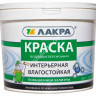 Краска акриловая для стен и потолков 14 кг Лакра влагостойкая Белоснежная интерьерная *1/44