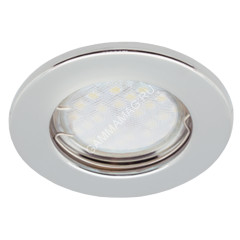 Светильник встраиваемый MR16 DL90 GU5.3 Ecola плоский Хром FC1611EFY *10/200