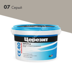 Затирка для швов СЕ 40 Серый 2кг Церезит *1/12/192