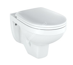 Унитаз подвесной РИО Люкс с кр. полипропилен, микролифт (Rosa) *1