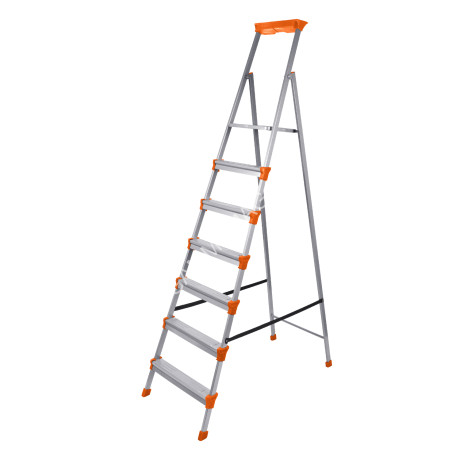 Стремянка стальная 7 ступеней, выс.верхн. пл.1,51м СМ7 "Ника" *1/45