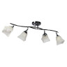 Люстра K1373/4 BK Кувшинки 4*60W E14 220V (h=280, w=200, l=750) S=16м2 VERNER LIGHTING *1