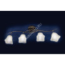 Люстра K1373/4 BK Кувшинки 4*60W E14 220V (h=280, w=200, l=750) S=16м2 VERNER LIGHTING *1