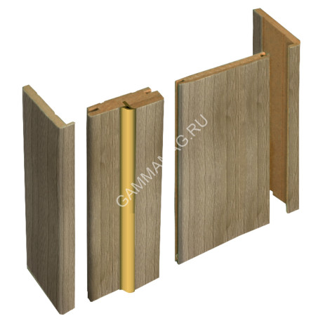 Брус доборный МДФ телескопический Шимо светлый 100*2070мм BROZEX-WOOD *5