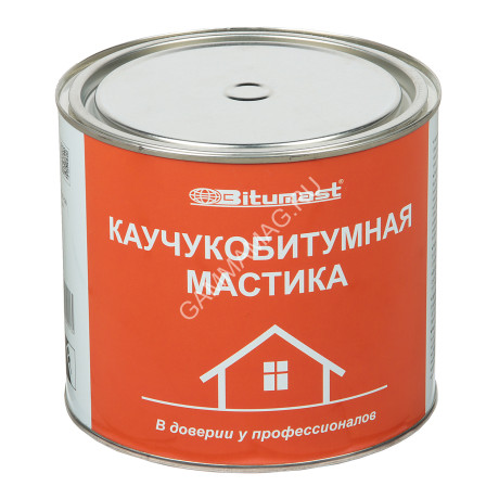 Мастика каучукобитумная 2 л/ 1,8 кг BITUMAST *1/6/240