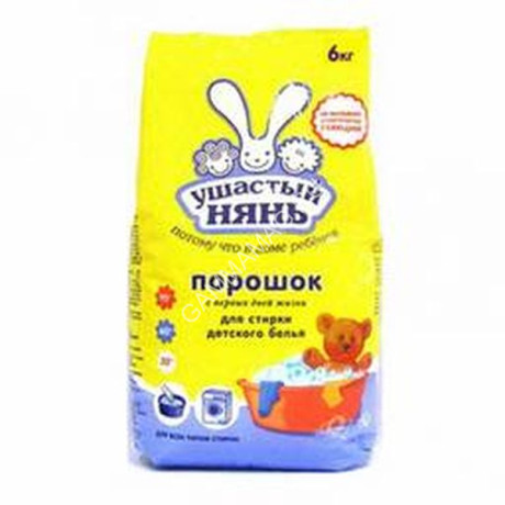 Стир.порошок УШАСТЫЙ НЯНЬ Детский 6,0кг (01015) Невск. косм.) *1/3
