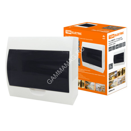 Бокс ЩРН-П-10мод О/П (пластик ) IP41 рейка DIN TDM SQ0901-0009 *1/20