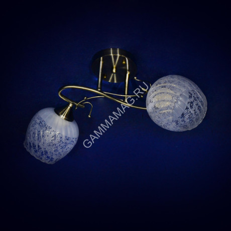 Люстра N2181/2 AB Е27 2*40Вт (h=290; d=520) VERNER LIGHTING *1