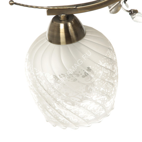 Люстра N2181/2 AB Е27 2*40Вт (h=290; d=520) VERNER LIGHTING *1