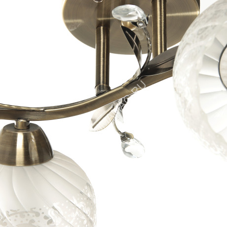 Люстра N2181/2 AB Е27 2*40Вт (h=290; d=520) VERNER LIGHTING *1