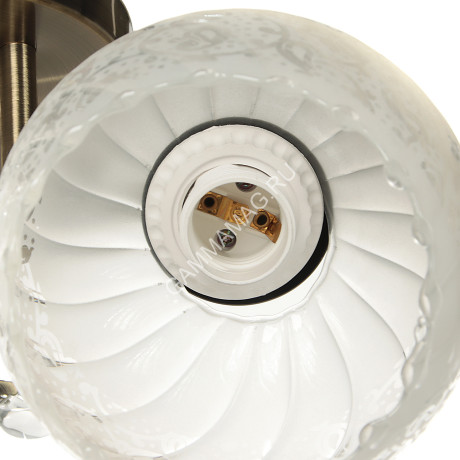 Люстра N2181/2 AB Е27 2*40Вт (h=290; d=520) VERNER LIGHTING *1