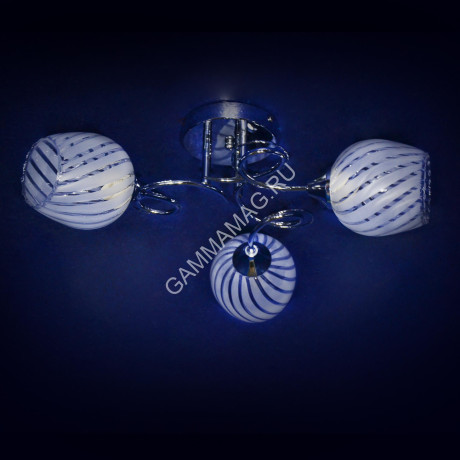Люстра А2309/3 CH Е27 3*40Вт (h=230; d=490) S=12м2 VERNER LIGHTING *1