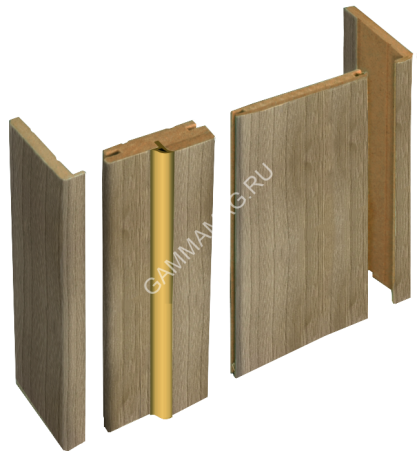 Брус доборный МДФ телескопический Шимо светлый 150*2070мм BROZEX-WOOD *5