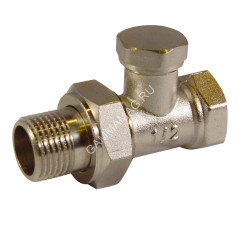 Клапан радиаторный запорный прямой 3/4"(_20) М/П CTM CARSVL34 *1/10
