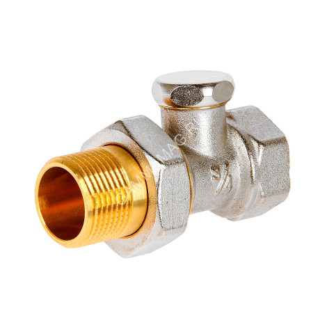 Клапан радиаторный запорный прямой 3/4"(_20) М/П CTM CARSVL34 *1/10