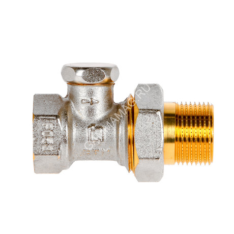 Клапан радиаторный запорный прямой 3/4"(_20) М/П CTM CARSVL34 *1/10