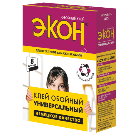 Клей для обоев универсальный 200г "ЭКОН" 1312332 *12/24