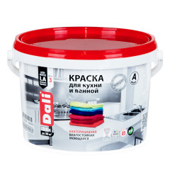 Краска акриловая для кухни и ванной 2,5 л ДАЛИ влагостойкая матовая База А *1/120